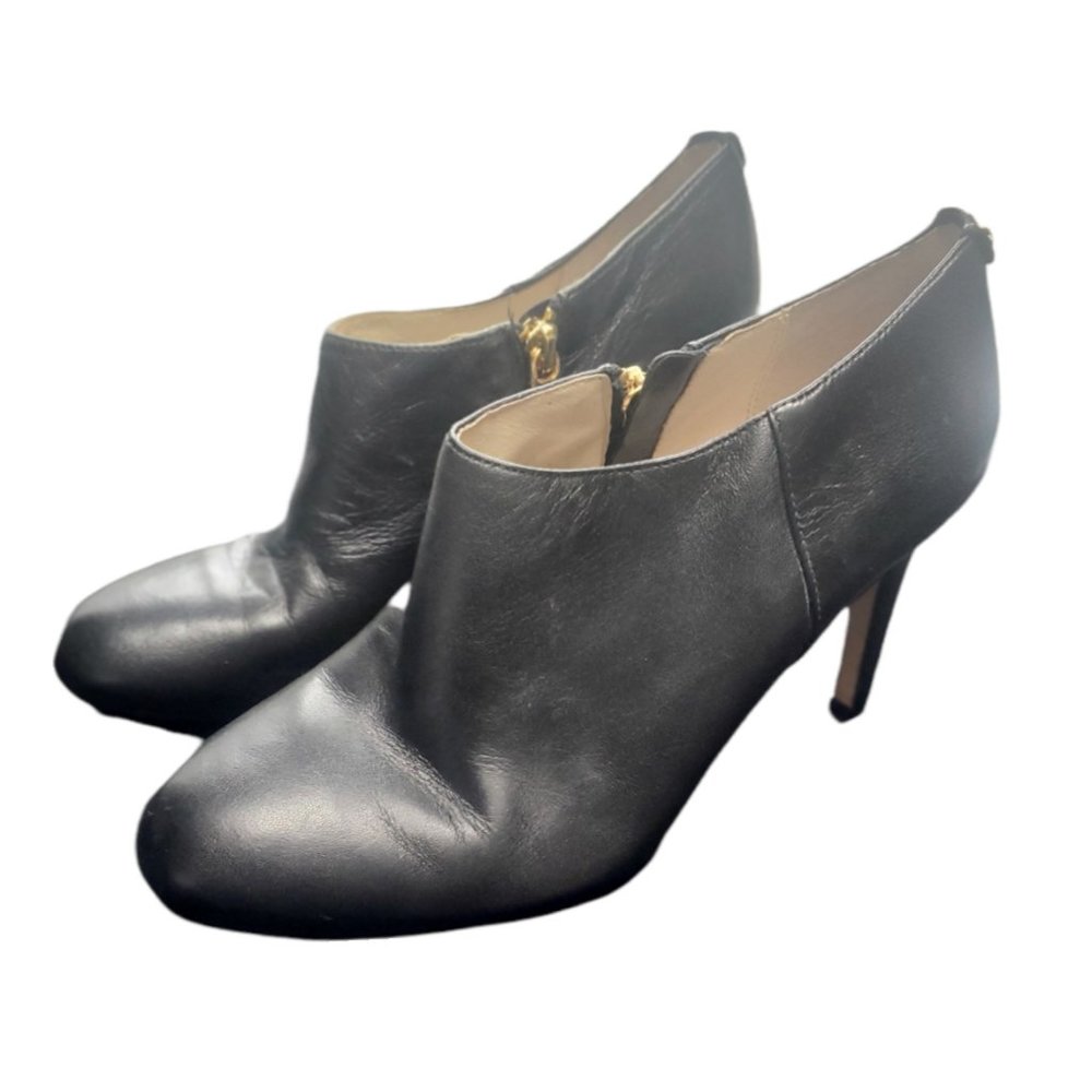 Michael Kors Black Leather Heels 7.5